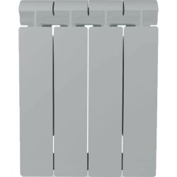 Радиатор биметаллический Global Style Plus 350 (4 секции) серый