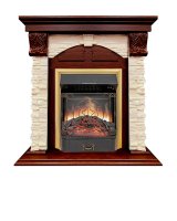 Каминокомплект Royal Flame Dublin с очагом Majestic FX Brass орех каньон