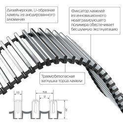Внутрипольный конвектор Royal Thermo Atrium 190/250/2600-DG-U-NA