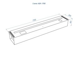 Автоматический биокамин Good Fire 1700 RC INOX АБК-1700 RC INOX